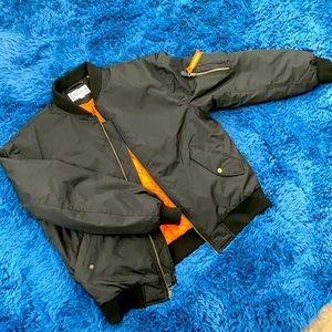 Men’s Black Bomber Jacket 2X